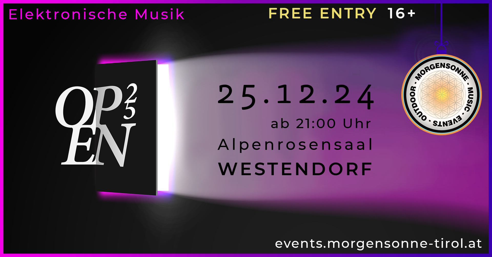 Elektro Party Westendorf OPEN25 Alpenrosensaal DJs